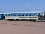 Wangerooge Personenwagen KB63-209 -mit Werbung- (RAW Wittenberge 1992/93)    02.06.2007 