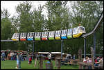 Am 17.5.2007 gab es im Magdeburger Elbauenpark noch die Einschienenbahn aus der Zeit der Bundesgartenschau.