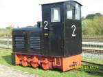 Feldbahnlok Bauart Ns2f am 25.09.2008 ausgestellt in Putbus.