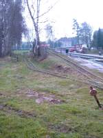 Feldbahnseite der Feldbahnschauanlage Glossen. 17.04.06