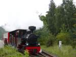 Dampflok Luise fhrt aus dem Bahnhof Wuhlheide aus. In diesem Bahnhof besteht Anschluss zur Berliner S-Bahn. 8.9.2007