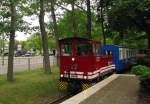 BPE 199 105-8 am 01.06.2015 am Hauptbahnhof der Berliner Parkeisenbahn.