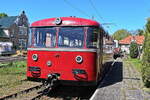 Im Sonnenschein steht VT 95 9396 der Berliner Eisenbahnfreunde bereit am 28.