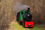 Fahrtag in der Feld- und Grubenbahnmuseum Fortuna (FGF) in Solms-Oberbiel 17.3.23. Dampflok Nr.1 (Henschel Preller).