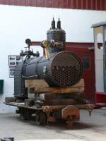 FGF - Dampfkessel der Dampflok Nr.3 im Depot der Feld und Grubenbahn Fortuna in Oberbiel-Sloms am 01.05.2008