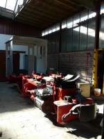 FGF - Teiel der zerlegten Dampflok Nr.5 im Depotareal der Feld und Grubenbahn Fortuna in Oberbiel-Sloms am 01.05.2008