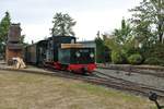 Feldbahnmuseum Frankfurt am Main C1'n2 Jung Dampflok mit Tender vorraus am 02.09.18 im Rebstockgelände Frankfurt am Main 