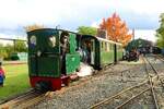 Feldbahnmuseum Frankfurt am Main Dampflok O&K Bn2T am 16.10.22 beim Herbstfahrtag