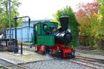Feldbahnmuseum Frankfurt am Main Dampflok O&K Bn2T am 16.10.22 beim Herbstfahrtag