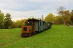 Feldbahnmuseum Frankfurt am Main Diesellok LKM B-dm am 16.10.22 beim Herbstfahrtag