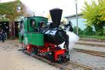 Feldbahnmuseum Frankfurt am Main Dampflok O&K Bn2T am 16.10.22 beim Herbstfahrtag