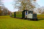 Feldbahnmuseum Frankfurt am Main D22 Deutz OMZ 122 am 03.12.23 beim nikolausfahrtag