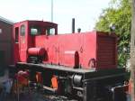 FFM - Rote Diesellok im Betriebsgelnde von Frankfurt am 04.05.2008