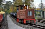 Dreiachsige Museumslok im Gruben- und Feldbahnmuseum Zeche Theresia (30.10.2011)