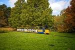 Die Parkeisenbahn im Westfalenpark Dortmund am Japanischen Garten (07.10.2021) 