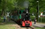 Henschel-Lok `Riesa´ am 16.05.15 kurz vor dem Start- und Endbahnhof `Küchwaldwiese´