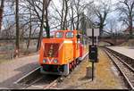 Am Osterwochenende wurden auf der Parkeisenbahn  Peißnitzexpress  Halle (Saale) Osterfahrten angeboten.