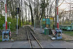 [Reupload]  Sanierung Parkeisenbahn Peißnitzexpress Halle (Saale)    Haltepunkt und Blockstelle Birkenallee.