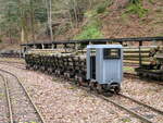 Ein Grubenzug,am 25.April 2022,im Schaubergwerk  Volle Rose  in Ilmenau.