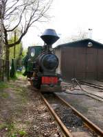 600mm-Schmalspurlok der waldeisenbahn Muskau, Mai 2006 in Weiwasser