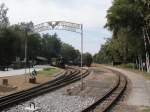 Ausgangsbahnhof der Muskauer Waldbahn in Weisswasser-Teichstrasse am 11.08.04