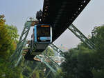 Wagen 12 auf dem Weg nach Vohwinkel, so gesehen Mitte September 2021 in Wuppertal.