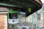 GTW 5 der Wuppertaler Schwebebahn bei der Einfahrt in Vohwinkel (30.06.2012)