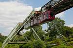 Wuppertaler Schwebebahn Gtw 11  VELTINS FASSBrause  am 02.07.2014 in Wuppertal Barmen.