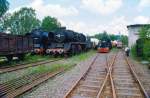 Eisenbahnmuseum Hermeskeil in 1995, mit Br 44, 50, Kf, und 231