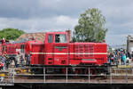 VL 12 der Gelnh�user Kreisbahnen auf der Drehscheibe im Eisenbahnmuseum Darmstadt-Kranichstein (16.05.2026)