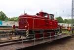 V60 447 als Gastlokomotive am 16.05.26 bei den Kranichsteiner Bahnwelttagen
