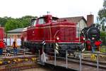 V60 447 als Gastlokomotive am 16.05.26 bei den Kranichsteiner Bahnwelttagen