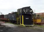 Ein alter DR Schneepflug am 16.05.15 in Darmstadt Kranichstein bei den Bahnwelttagen