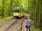 Ehemmaliger BOGESTRA Triebwagen  Bergischen Straenbahnmuseums, Wuppertal (18.06.2011).