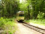 Ehemmaliger BOGESTRA Triebwagen  Bergischen Straenbahnmuseums, Wuppertal (18.06.2011).