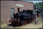 98727 unter Dampf am 7.7.1991 im Museum Darmstadt Kranichstein.