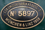 Fabrikschild auf der Bayerischen PtL 2/2.
