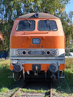 Die Diesellokomotive 218 137-8 konnte ich Anfang September 2021 im Eisenbahnmuseum Koblenz ablichten.