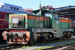 Die RHB-Elektrolokomotive 001 ist Teil der Ausstellung im Eisenbahnmuseum Koblenz.