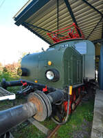 Anfang September 2021 war im Eisenbahnmuseum Koblenz die 1921 gebaute Elektrolokomotive E71 19 zu sehen.