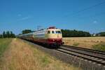 DB Museum 103 113-7 mit TEE Zug am 24.07.22 bei Bruchköbel 