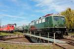 TRI E40 1313 auf der Drehscheibe & im Hintergrund DB 150 186-5 & E50 091 im DB Museum Koblenz, September 2026.