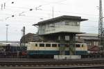 Die Ozeanblau-Beige 140 423-5 War whrend der 175 Jahr Feierlichkeiten  der Deutschen Eisenbahnen bei der Lokparade in Koblenz Ltzel am 3.4.10  