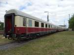 Drei TEE/IC Wagen am 14.06.14 im DB Museum Koblenz Lützel beim Sommerfest