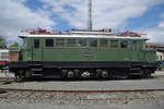 Die Elektrolokomotive E44 001 stand Mitte Mai 2017 im Verkehrsmuseum Nürnberg.