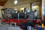 Die Dampflokomotive 89 6024 wurde 1914 gebaut und wird hier wohl farblich etwas aufgefrischt. (Deutsches Dampflokomotiv-Museum Neuenmarkt-Wirsberg, Juni 2019)