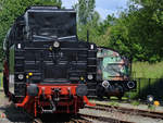Der Schlepptender der Dampflokomotive 23 019 im Deutschen Dampflokomotiv-Museum Neuenmarkt-Wirsberg. (Juni 2019)
