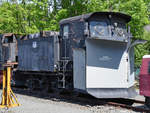 Ein von Henschel gebauter Klima-Schneepflug ist im Deutschen Dampflokomotiv-Museum Neuenmarkt-Wirsberg ausgestellt.