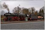 01 150 steht im Kohlenhof des DDM (Deutsches Dampflokomotiv-Museum) zum Rangieren zur Drechscheibe bereit.
Fotografiert am 8. Februar 2014