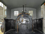 Führerstand der  Landwührden , welche die erste Lokomotive der Firma Krauss war.